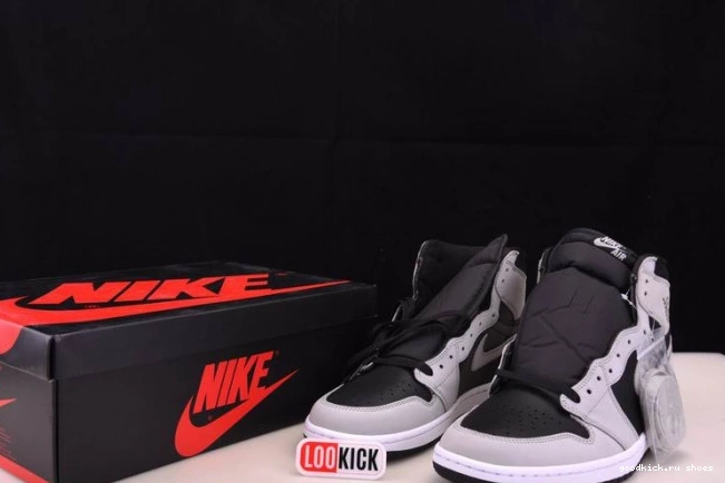 Rep White Light High Black Smoke 555088-035 Retro Air 1 Grey Jordan 0708